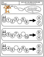 sayılar örüntü çalışma sayfaları örnekleri